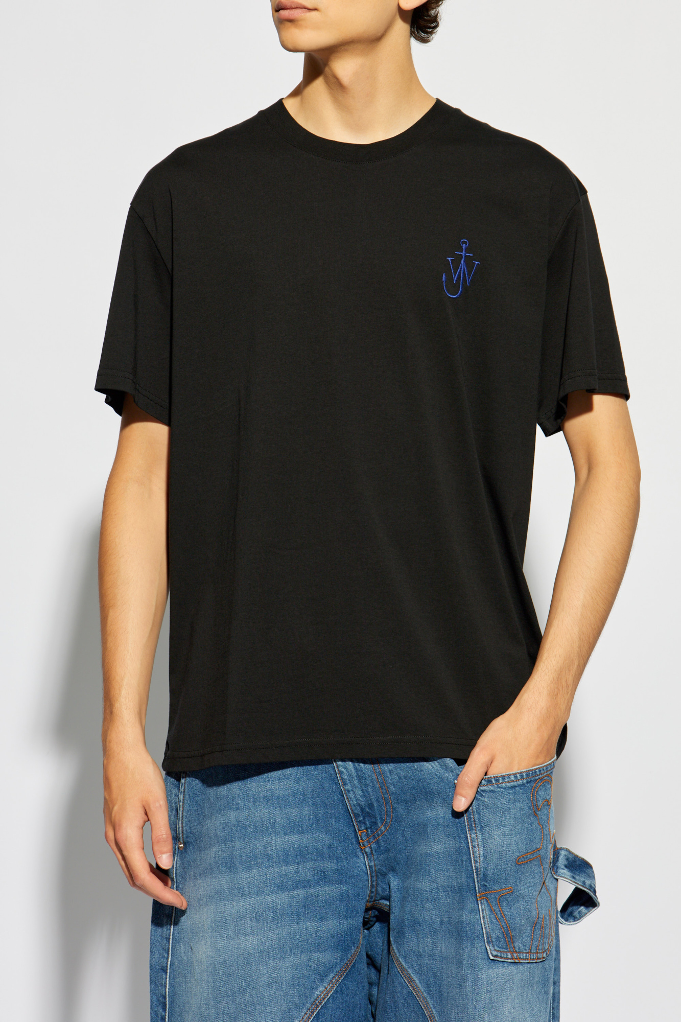 Black T-shirt with logo JW Anderson - Vitkac GB